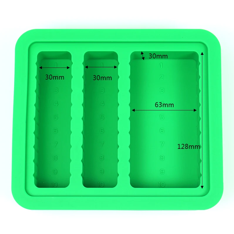 east and west size Silicone Mold Butter Mold, 4-Cavity Non-stick Silicone  Butter Mould with Lip for Butter,ornBread, Cake