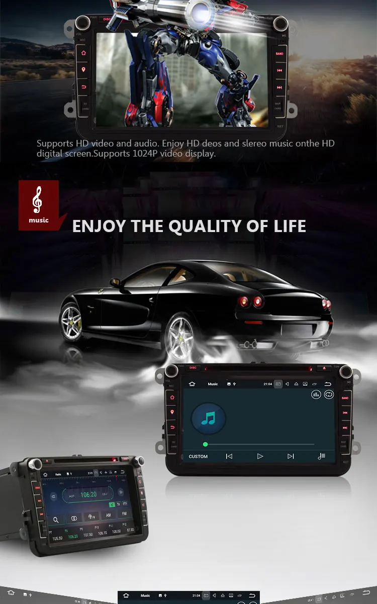 Cheap TOPBSNA Android 7.1 Car DVD Player For Volkswagen VW Passat B6 CC b7 Polo MK4 MK5 Golf 4 5 Tiguan Jetta BORA 2 Din GPS Navi RDS 3