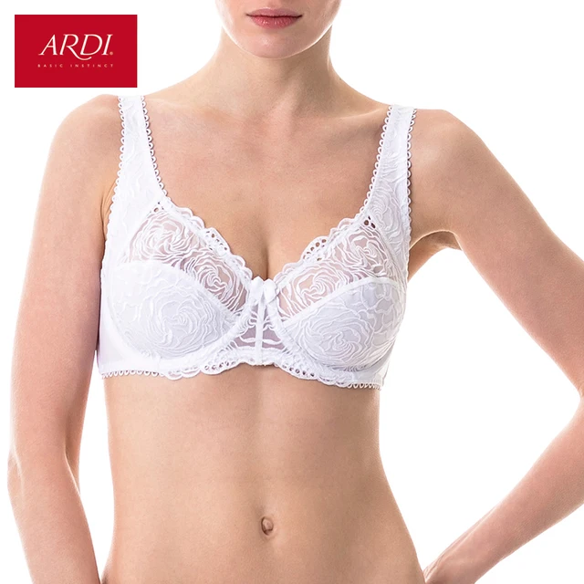 Femme Soutien Gorge de Dentelle Blanc Doux Tasse Coton ...