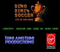 Dino Дини's Футбол-16 бит MD игры Картридж для megadrive Genesis консоли