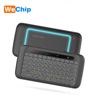 

2.4GHz Wireless Keyboard H20 Colorful Backlight Remote control IR touchpad Learning Function Air mouse For tv box Smart TV