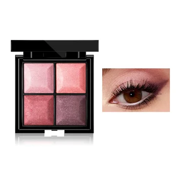 

NEW Eyeshadow Palette 4 Bright Colors Matte Eyeshadow High Pigment Silky Powder Makeup Pallete