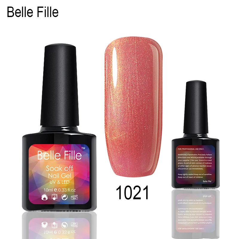 Гель лак для ногтей Belle Fille Little Bring Shining УФ гель Профессиональный нужно верхнее