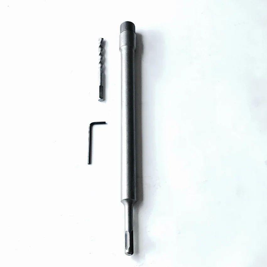 1PC 330-350mm length M22 to SDS PLUS/SDS MAX/Square four hollow/big Hex shank adapter extension rod for hammer wall hole saw
