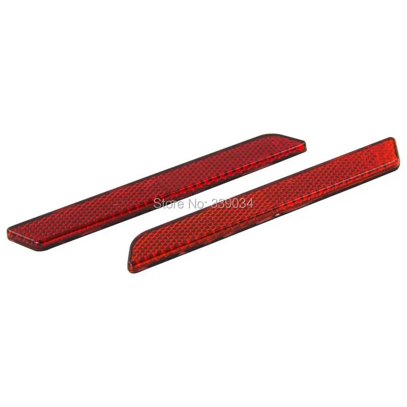 

New Red Reflectors Hard Saddlebags Side Visibility For Harley Touring Models 1993-2013