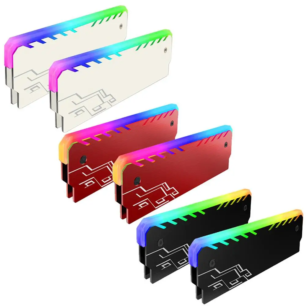 

2019 New Colorful RGB Light Memory RAM Cooler Heat Sink DDR Chipset Cooling Vest Radiator for DIY PC