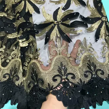 

Nigerian Lace Fabric 2019 High Quality Lace 3d Flower African Lace Fabric Embroidery French Lace Fabric for Bridal 2L30D82-26