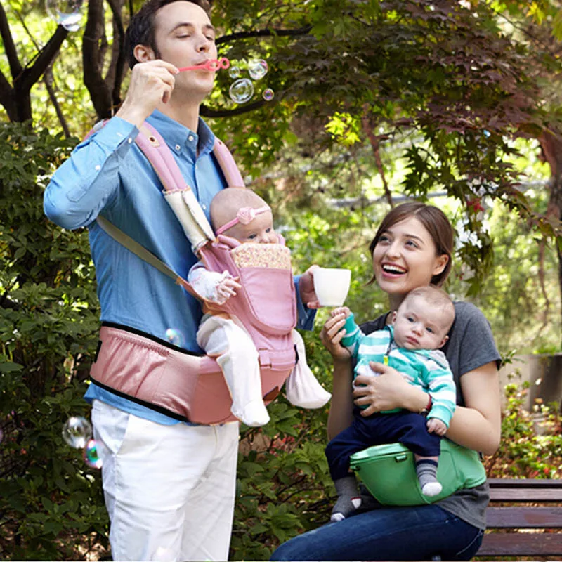 Baby Carrier Newborn Cradle Kids Sling Wrap Pouch Infant Hipseat Adjustable Comfortable Carriers Convenient For Household BB3022 (5)