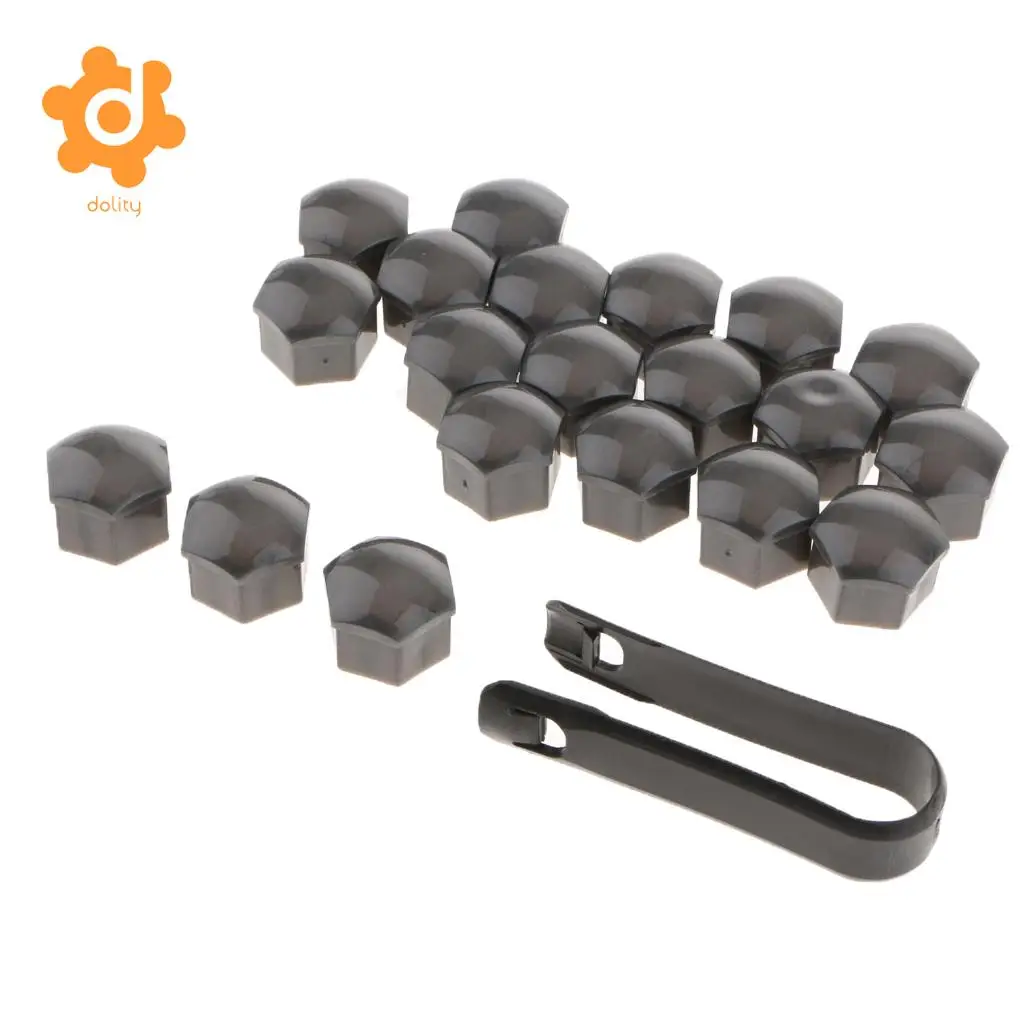 20Pcs Car Truck Wheel Tyre Center Hub Screw 19mm Protect Cap