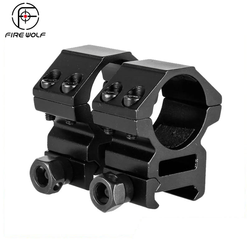 

FIRE WOLF Hunting Accessories 25.4mm 1" 2PCs Middle Profile Picatinny Weaver Rings Hunting Riflescope 20mm Rail Scope Mount