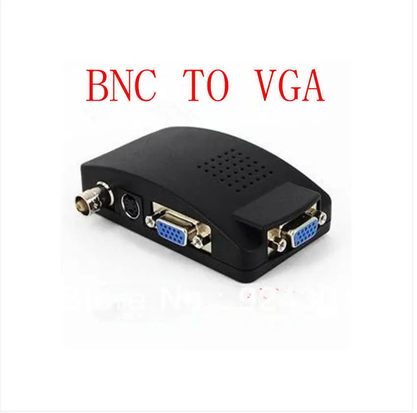 CCTV BNC S Video RCA VGA to VGA Video Converter Box Adapter DVR DVD STB