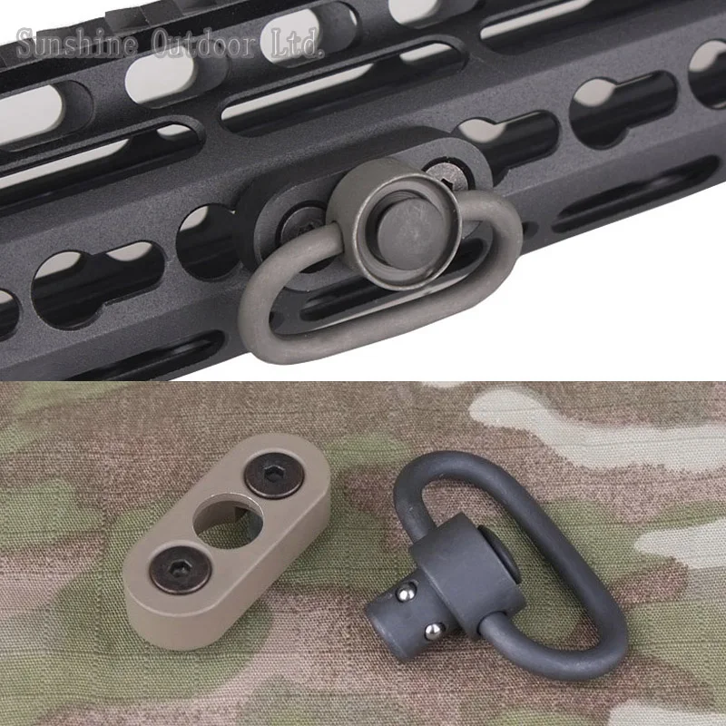Hunting KeyMod QD Sling Swivel Adapter Mount for KAC NSR Handguard Rail