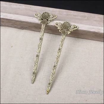 

wholesale 10pcs vintage double side bookmark charm pendant antique bronze fit for diy jewelry findings 132mm