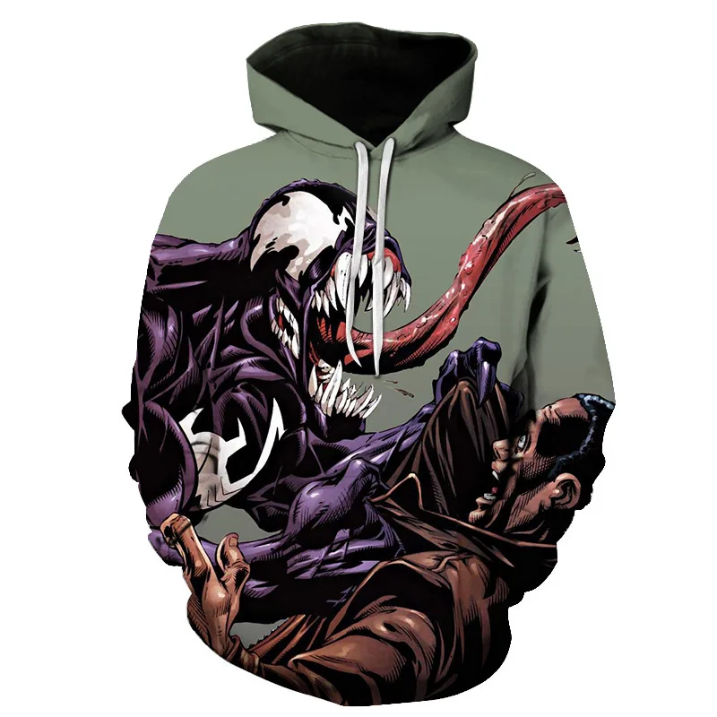 

BZPOVB New Hot Selling New Product Miracle Movie Venom 3D Digital Printing Men and Women's Hoodies Vampire Biomonster Pullovers