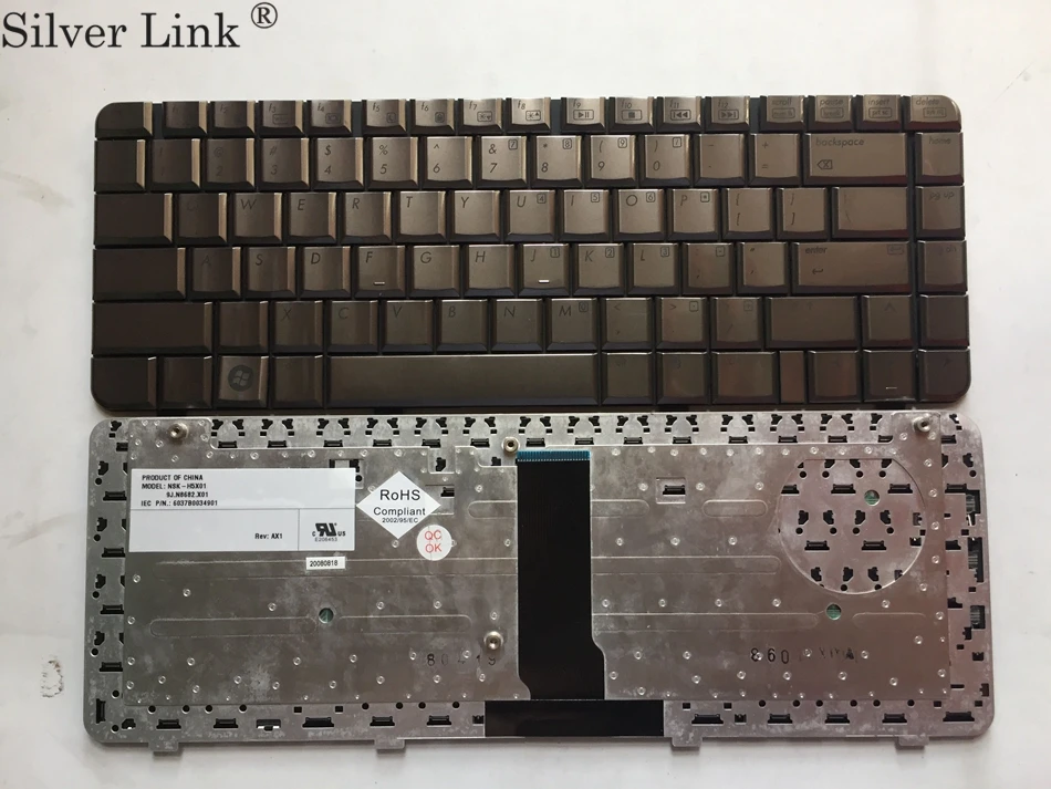 

US Keyboard For HP Pavilion DV3000 DV3500 DV3600 DV3700 DV3000 series Brown Laptop Keyboard US layout