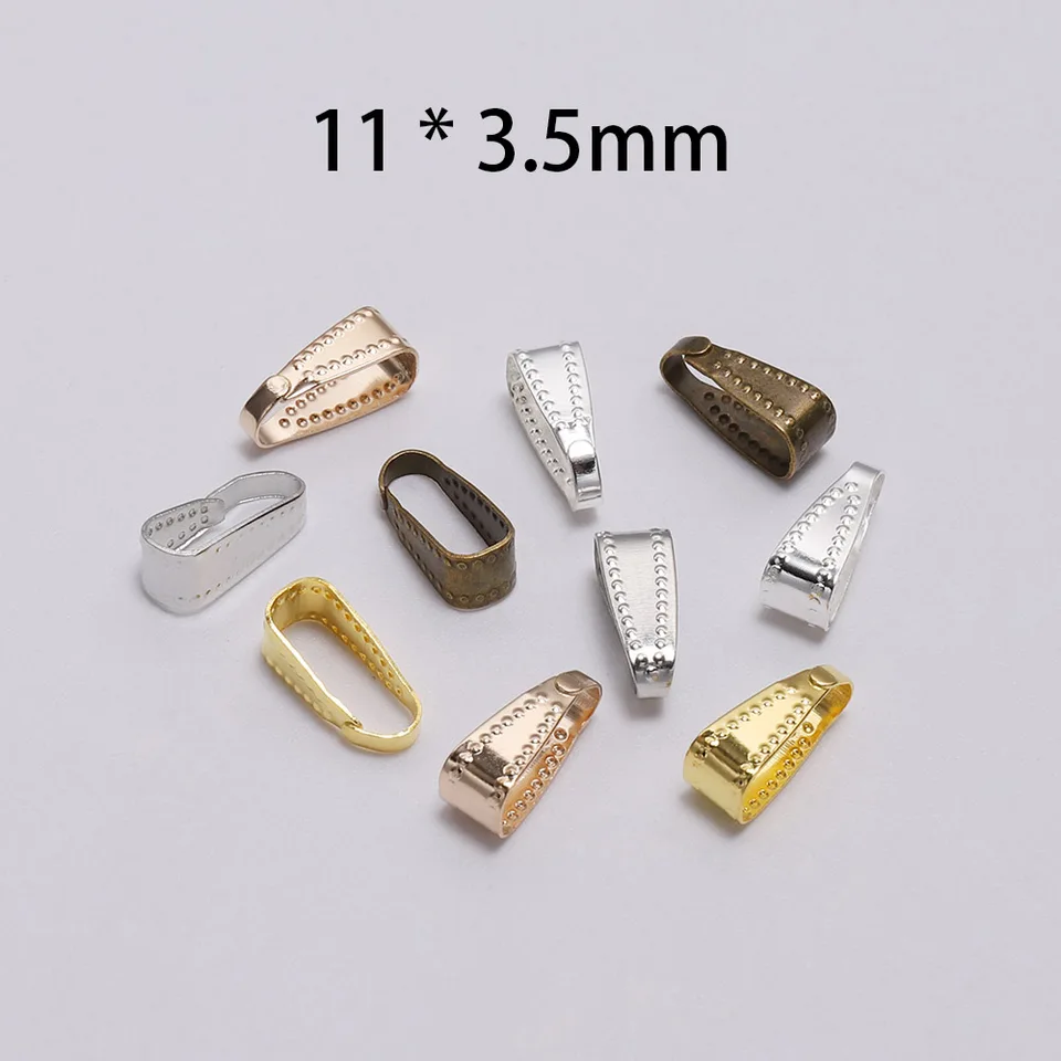 AUEAR, Lot De 100 Connecteurs De Fermeture à Clip En Métal Argenté Pour