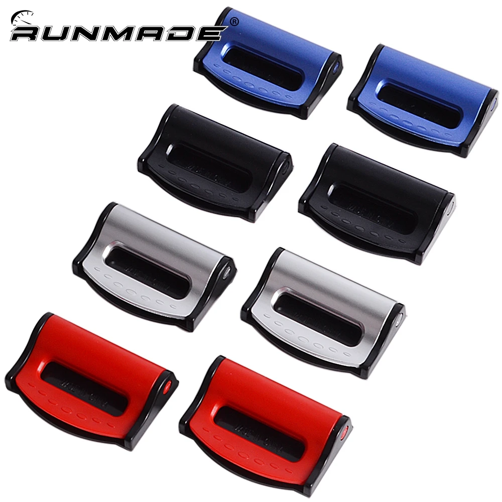 

runmade 1 Pair For Vehicles Adjustable Universal Car Seat Belt Clip Safety Seat Belt Buckle Fixing Device Styling