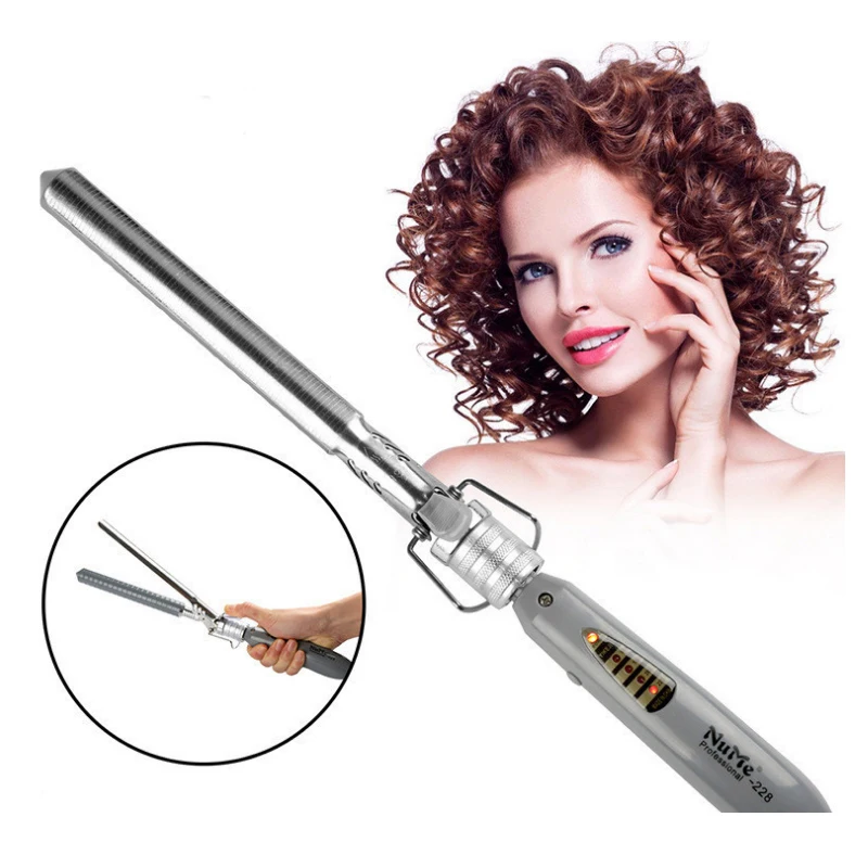 

Curling Iron Portable Hair Curler LED Display Multi Size Curling Wand Professional Hair Iron Styling Tool For Salon Travel