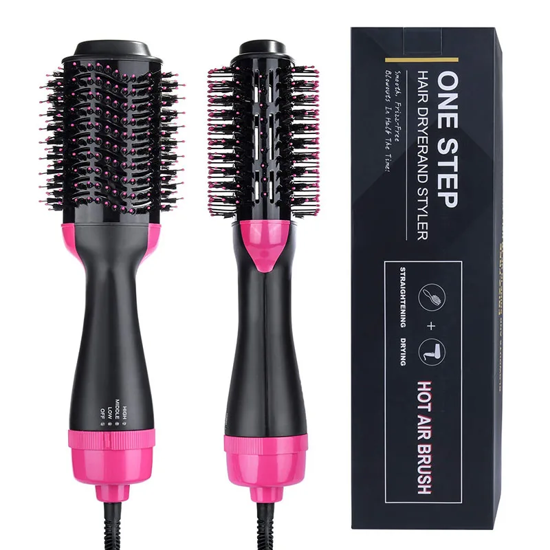 

One Step Dryer Volumizer 3 In 1 Dryer Brush Mutifunctional Straightener Curler Comb Styling Curling Tool