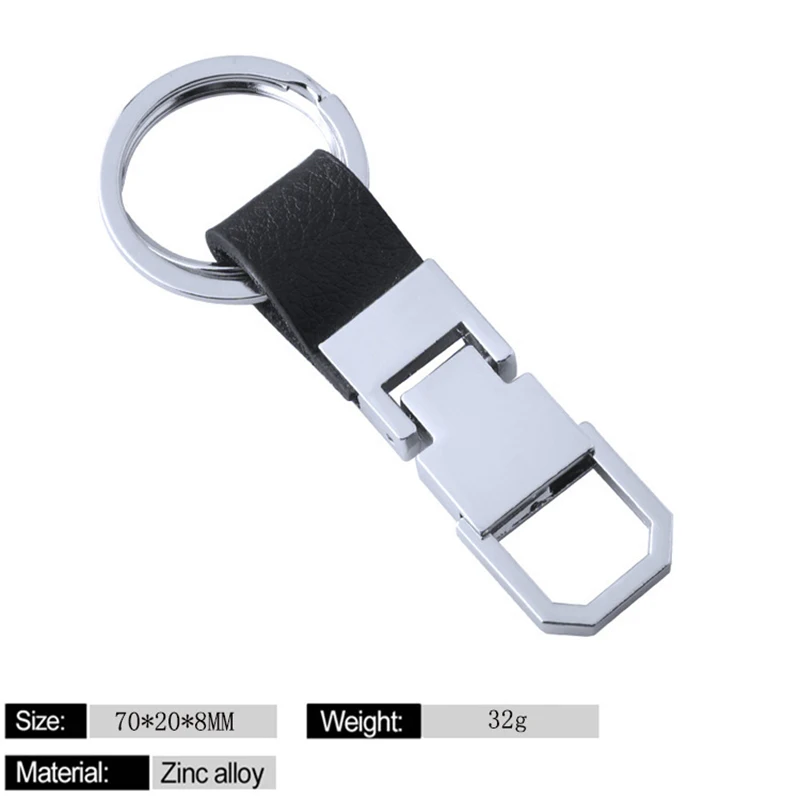 

Wholesale Key Chain for Men and Women Metal and Leather Business Keys Holder Factory Price Key Buckle
