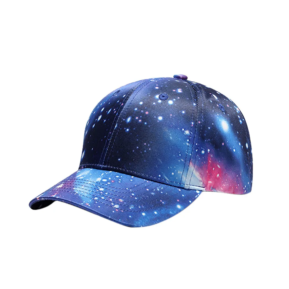 Взрослые дети мода простой хип-хоп Snapback шляпа регулируемые путешествия школа Цветной звездное небо Кепки Прямая доставка