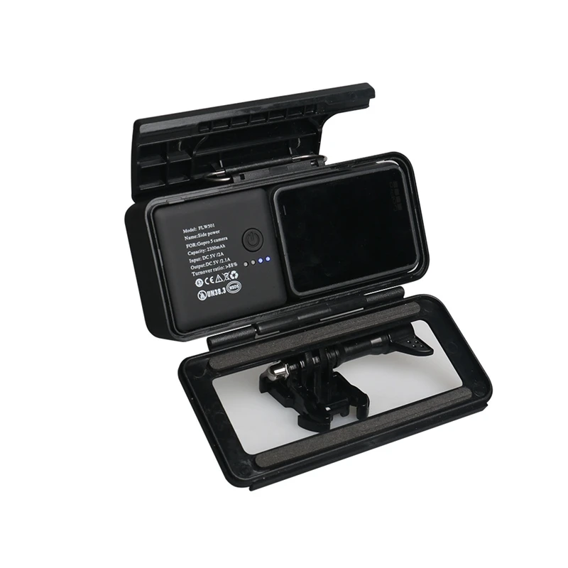 Новинка 2300 мАч полимерная Камера Внешний аккумулятор BacPac источник питания для GoPro Hero 5 6 Go Pro Hero 7 черный аксессуары для камеры