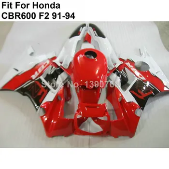 

High quality ABS fairings for Honda white red CBR600 F2 fairing kit 91 92 93 94 CBR600 F2 +7 gifts NM46