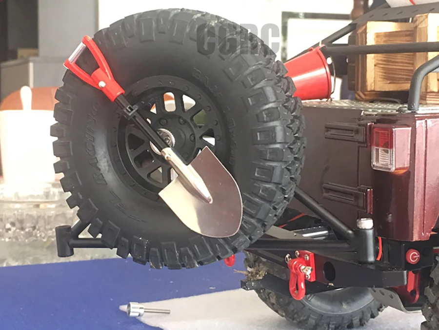 RC Рок Гусеничный 1:10 Аксессуары Металлическая Лопата для TAMIYA CC01 осевой SCX10 RC4WD D90 D110 RC альпинистский Грузовик Автомобильные декоративные инструменты