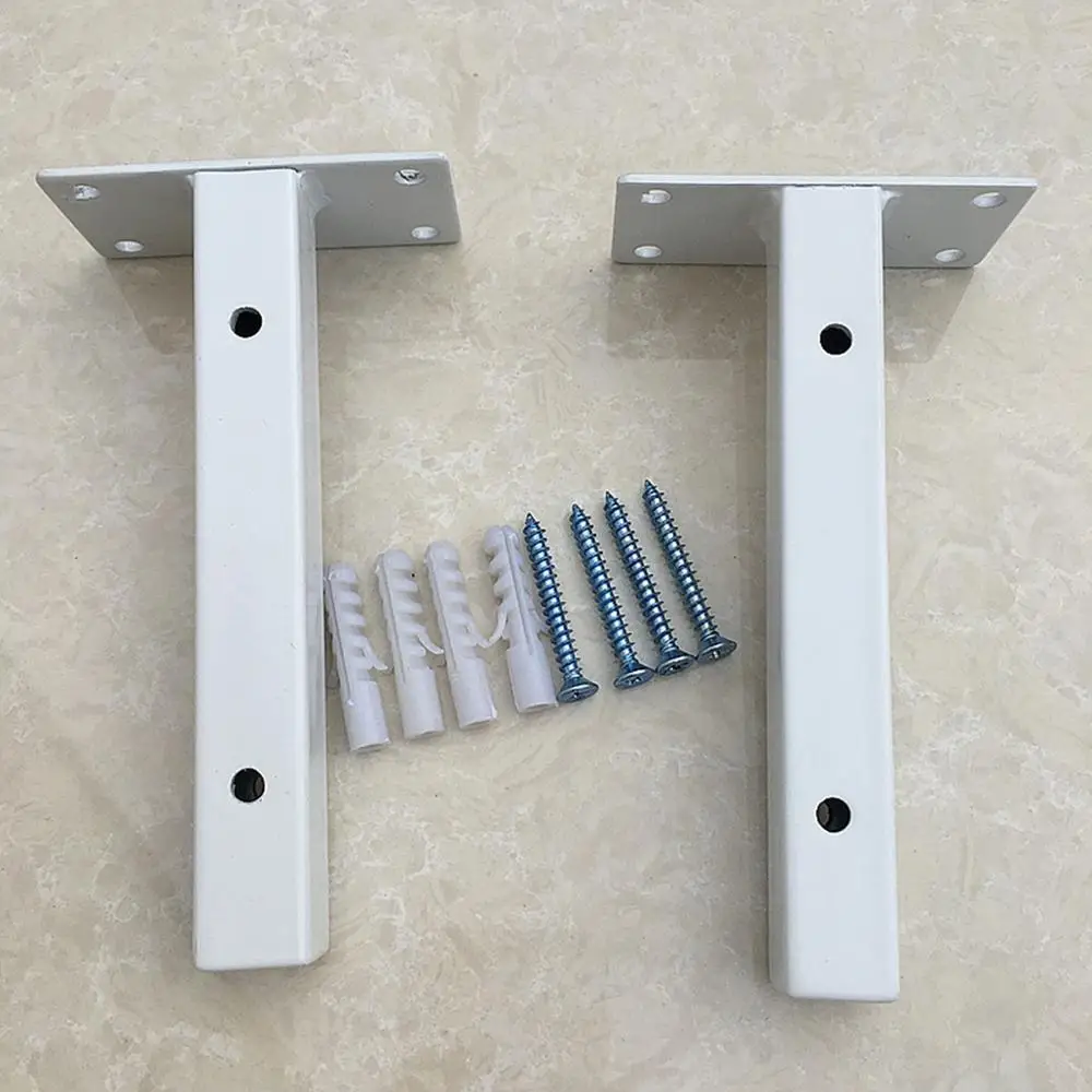 Soporte De Tri/áNgulo 2 Piezas De Soportes De Hierro Forjado Negro//Blanco Estantes para Colgar En La Pared Adecuados para Almacenamiento En El Hogar//Restaurante//Patio