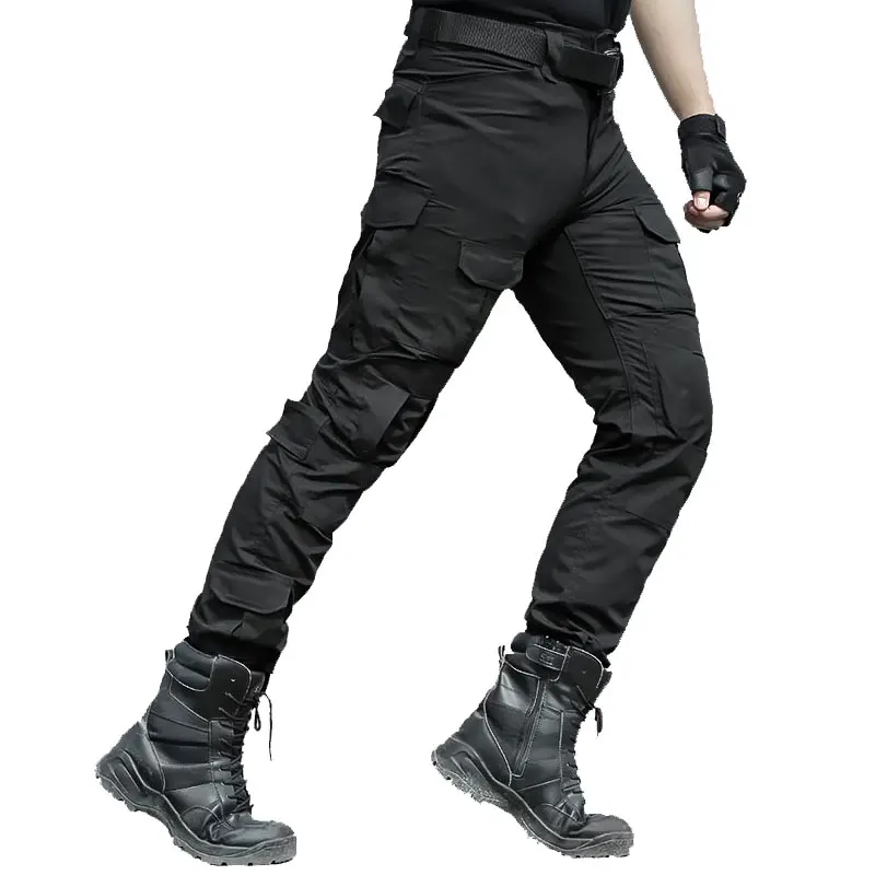 Tactical Cargo Pants Military SWAT Special Forces Black Pants Army Active Combat Paintball