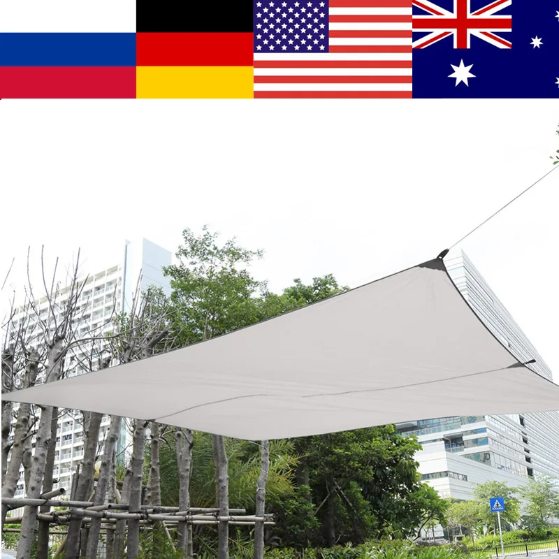 

Waterproof Shade Sail Custom Made High Density Thick Outdoor Sun Shade Net Anti Uv Awning Canopy Balcony Garden Courtyard