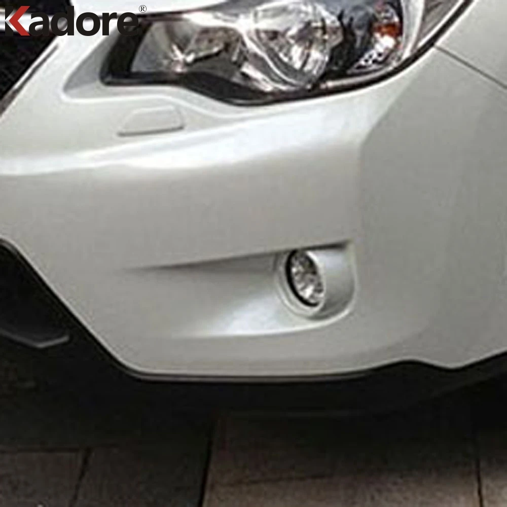 

For Subaru XV Impreza Hatchback 2012 2013 2014 2015 Chrome Front Rear Foglight Fog Light Cover Trim Car Protect Accessories