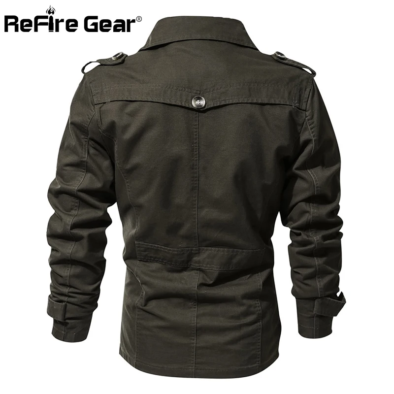 Refire gear Air Force Pilot военная куртка мужская Весенняя Повседневная Верхняя одежда ветровка пальто мужская хлопковая армейская тактическая куртка
