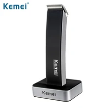 Kemei супер тонкий корпус перезаряжаемый триммер для волос для мужчин семья путешествия парикмахерская Использование машинка для стрижки волос