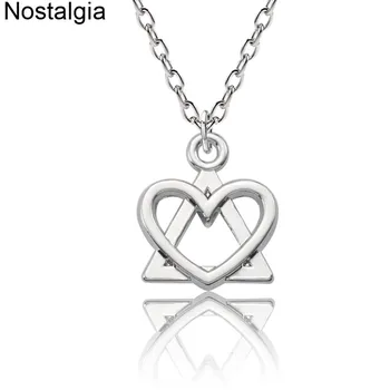 

Nostalgia AA Alcoholics Anonymous Triangle Circle Symbol Charm Necklace Mens Jewelry Trending 2018