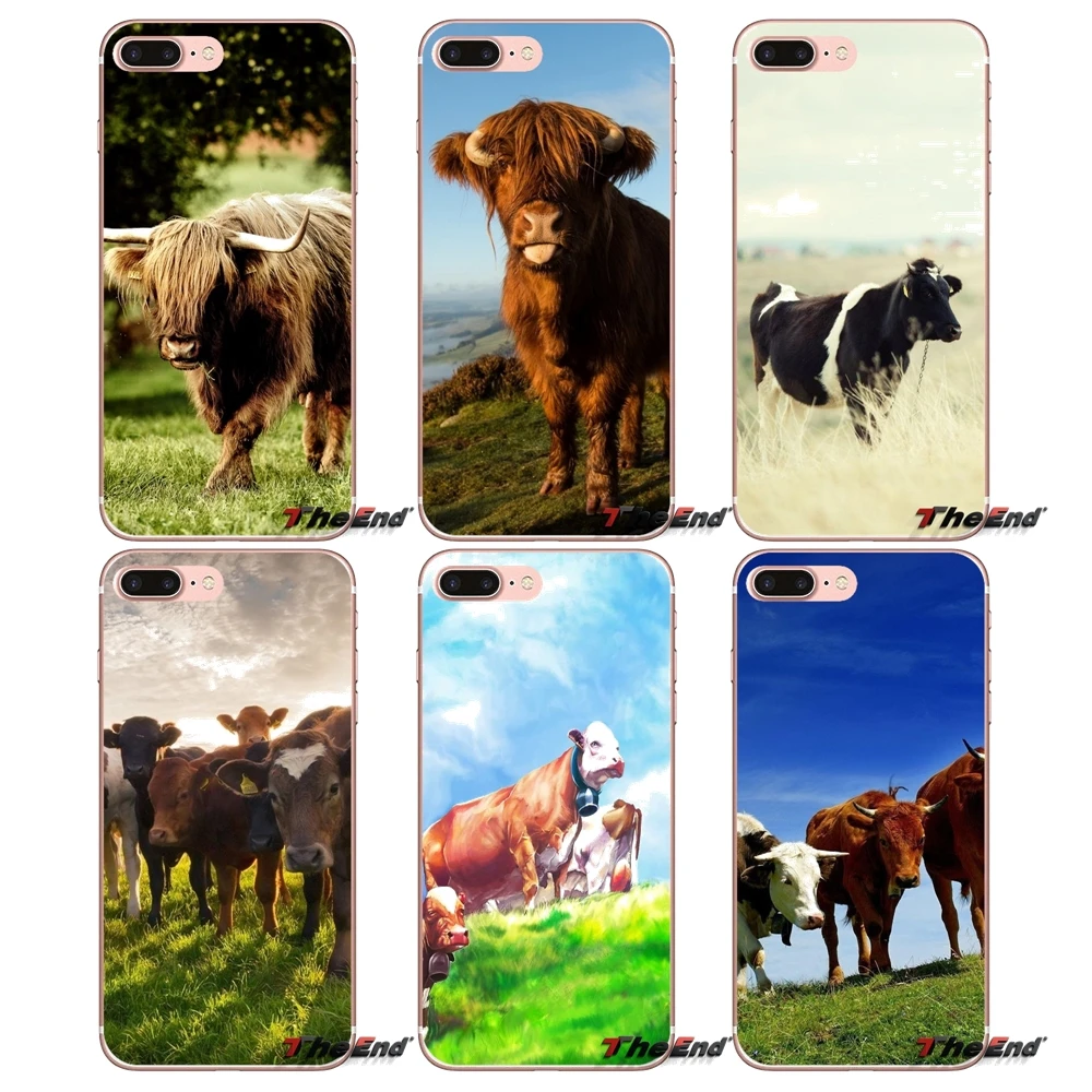 

Cow Animal For Huawei Honor 7X V10 6C V9 6A Play 9 Mate 10 Pro Y7 Y5 P8 P10 Lite Plus GR5 2017 Accessories Phone Cases Covers