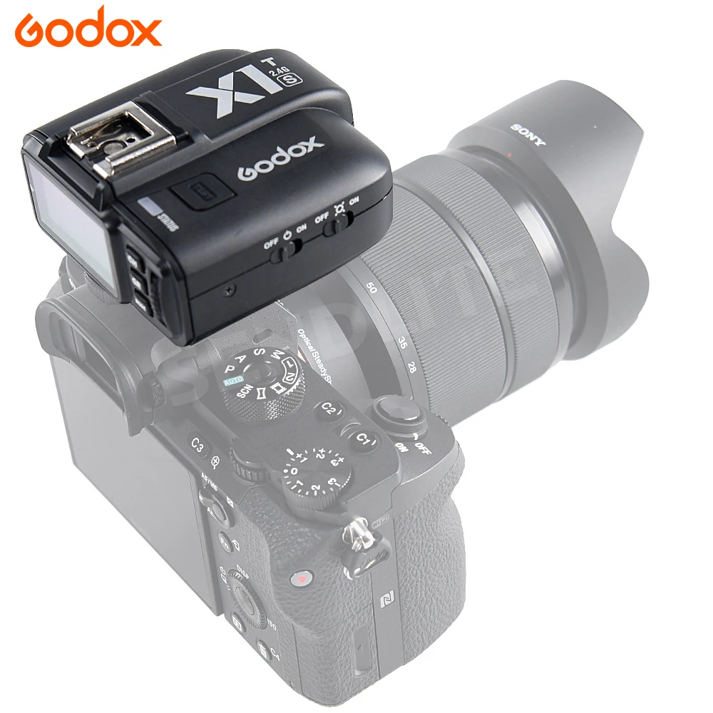 GODOX X1T C 2 4G беспроводной TTL HSS триггер передатчик для Canon + * X1R Godox V860IIC TT600 TT685C SK400II