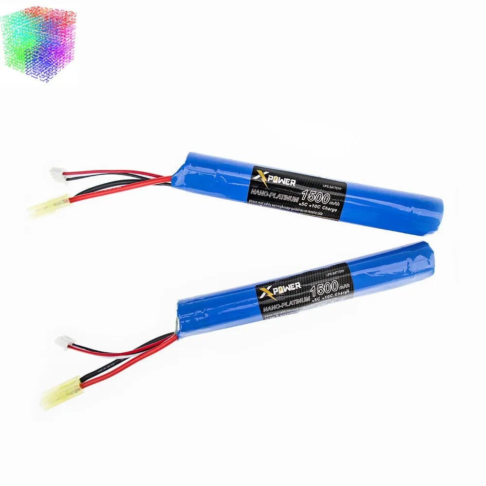 gun battery 7.4v 1500mah lipo  (4)