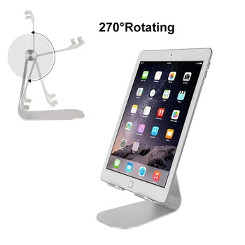 

Aluminum Metal Tablet Stand Adjustable Desktop Holder Dock Compatible Tab Bracket Such For iPhone iPad 2018 Pro 9.7 11" Mipad
