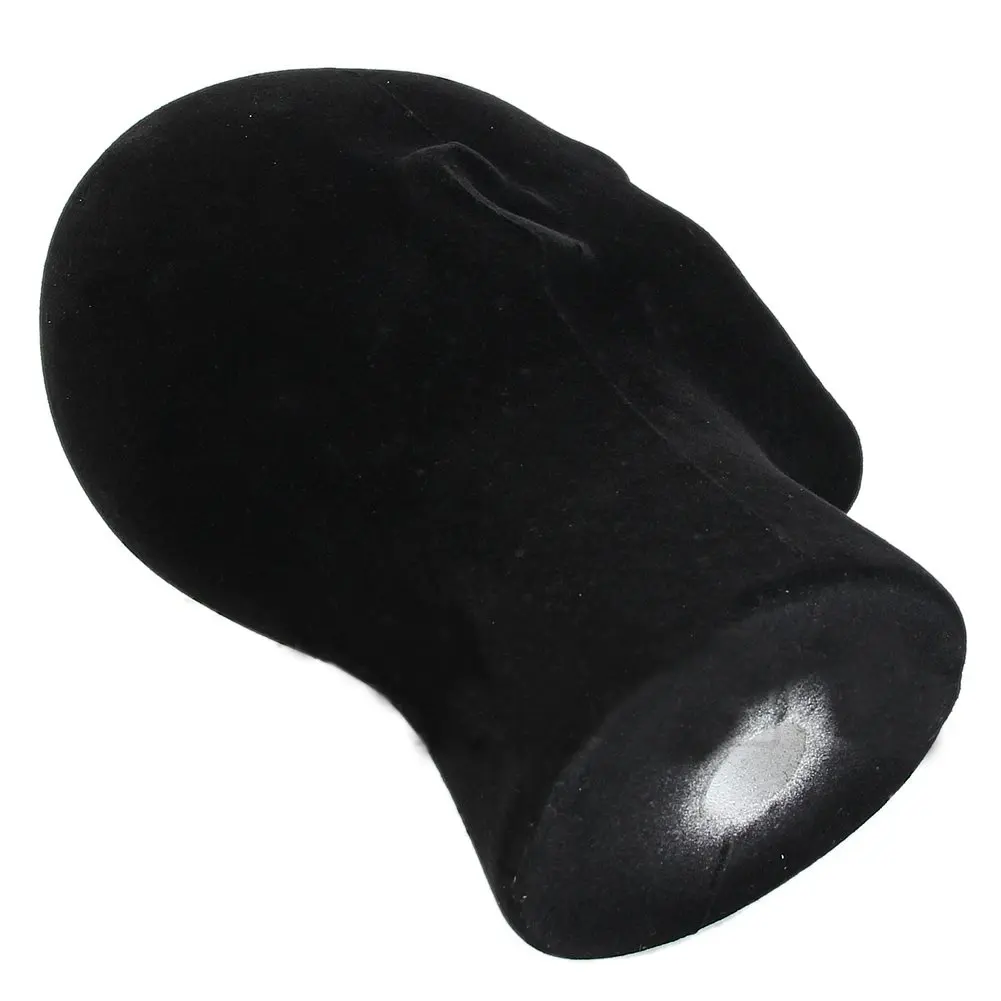 

Male Styrofoam Foam Mannequin Manikin Head Model Wigs Glasses Cap Display Stand Black