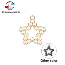 Accesorios de joyería estrella, accesorios de joyería, piezas de accesorios, colgante de metal, dijes, bricolaje, joyería, hecho a mano, fabricación de joyas 10 unids/lote(China)