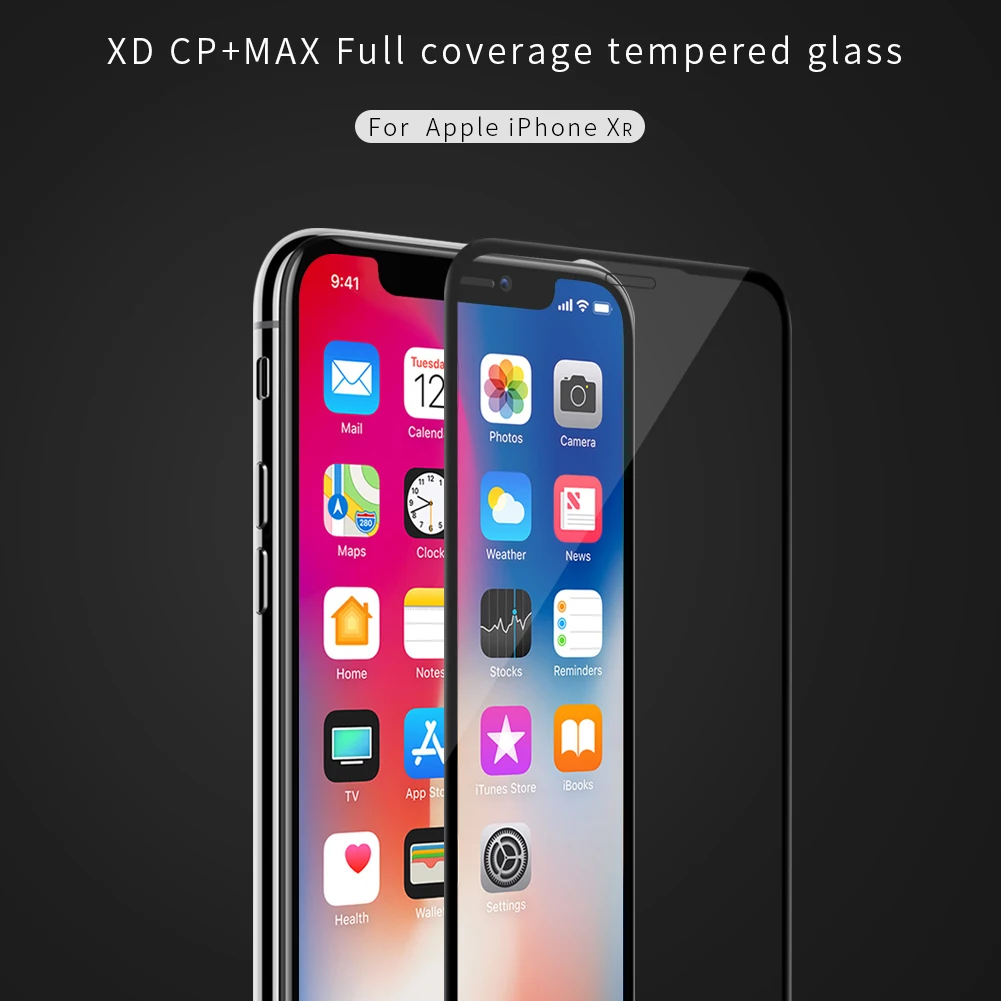 3D закаленное стекло для iPhone XR полное покрытие экрана протектор Nillkin XD CP+ Max стекло для iPhone XR