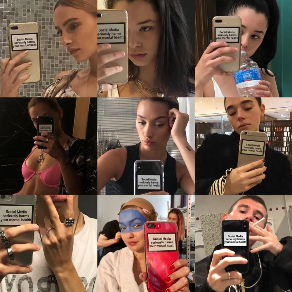 Social Media seriously harms your mental health Soft Phone Cases For iphone 6 6S 7 8 plus X XS MAX XR 5 5s SE Back Cover Coque