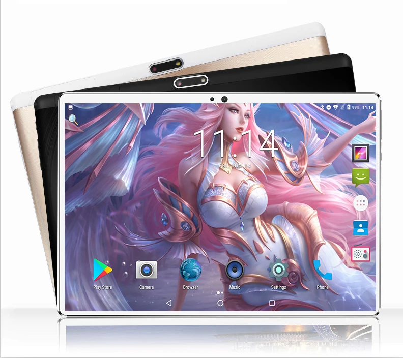 

2019 Newest Version 10 inch Tablet PC Octa Core 4GB RAM 128GB ROM 1280*800 IPS 2.5D Tempered Glass GPS WiFi 10 10.1 Tablet+Gifts