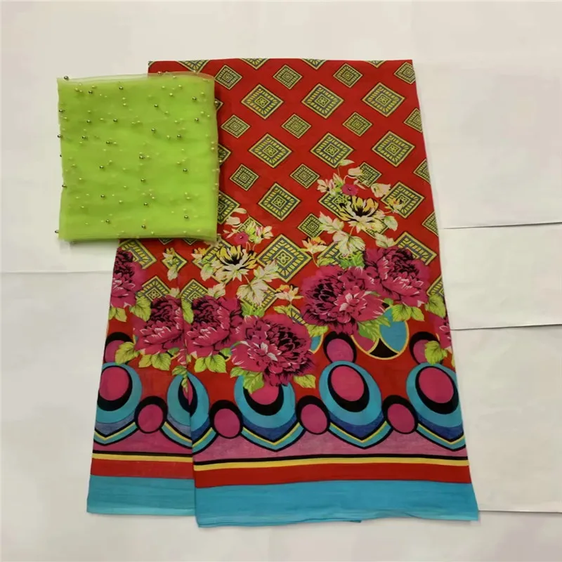 

2019 Latest 5+2 Yard African Cotton Swiss Voile Lace Fabric High Quality African Swiss Voile Lace In Switzerland lxe052201