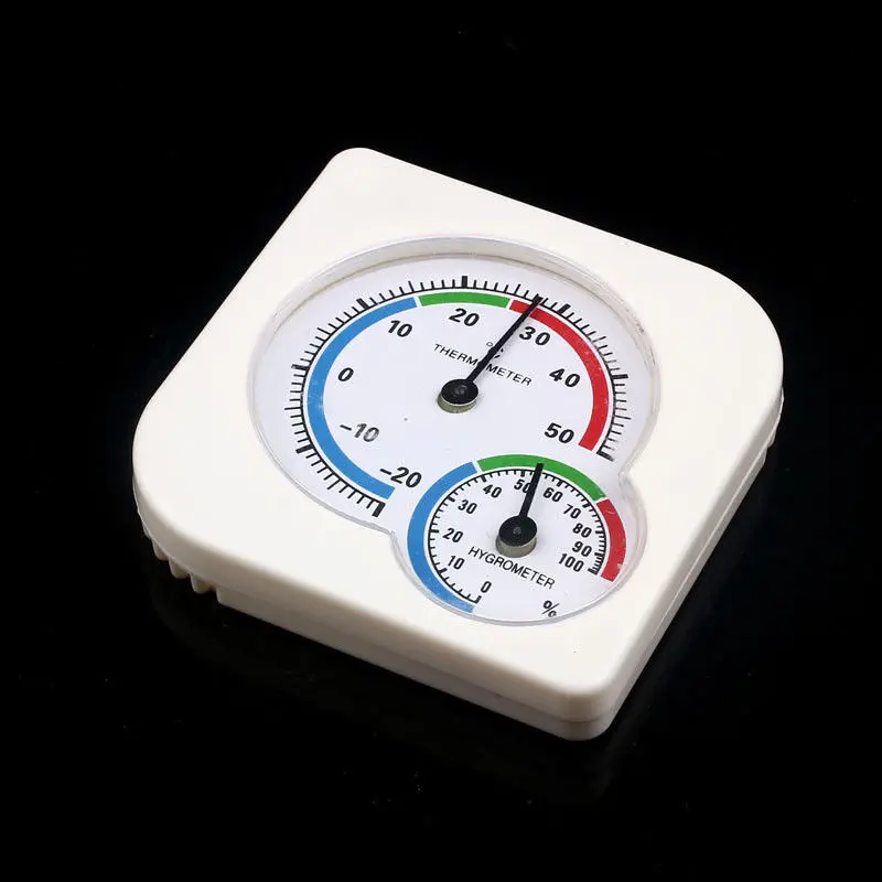 

Mini Round Clock-shaped Hygrometer Pointer Type Indoor Outdoor Digital Hygrometer Humidity Temperature Meter Gauge