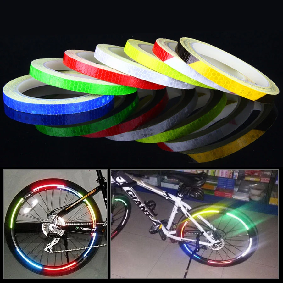 Tape Reflecterende Stickers Op De Fiets Accessoires Fiets Stickers Reflector  Bike Santa Cruz Wiel Sticker Reflectante|Bicycle Stickers| - AliExpress