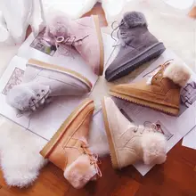 Женская обувь высокого качества; женская обувь; Зимние ботильоны; ботинки с овечьим мехом; нескользящие лыжные ботинки; теплые бархатные ботинки; Новинка года; X53