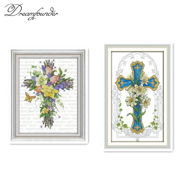 

Lily cross cross stitch kit animal18ct 14ct 11ct count print stitching embroidery DIY handmade needlework plus