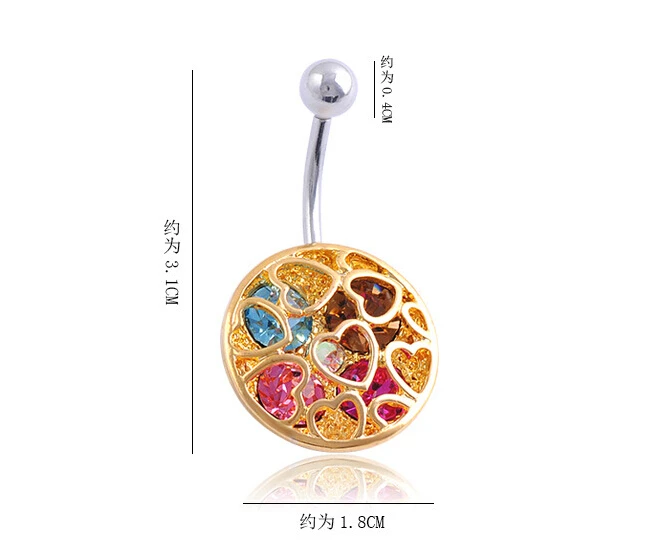 

Tunnels Piercing Tragus 1 Pcs/lot Delicate Button Bar Navel Belly Ring With Shaped Hollow Type Fashion Piercing Body Jewelry
